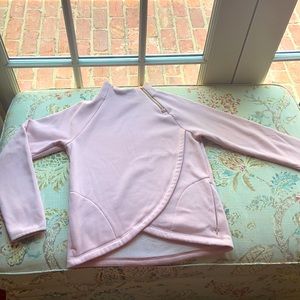 Athleta girls baby pink pullover
